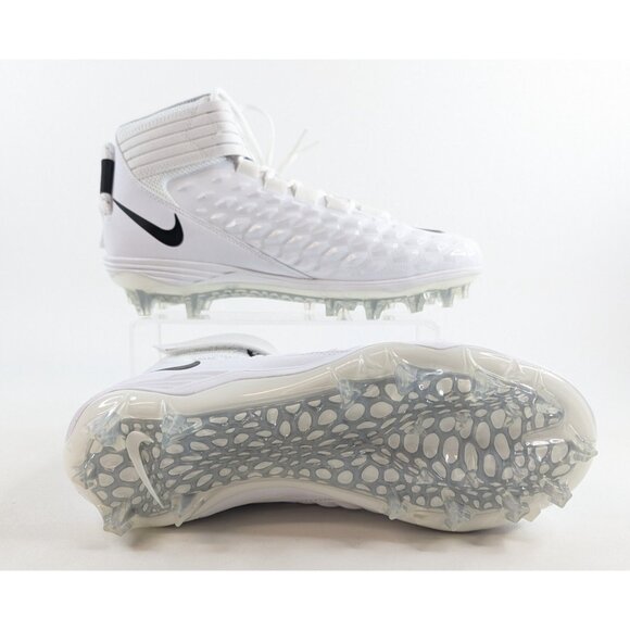 Nike Force Savage Pro 2 White Black Football New Cleats AH4000-100 Mens Size 8.5